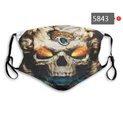 2020 NFL Jacksonville Jaguars #1 Dust mask with filter